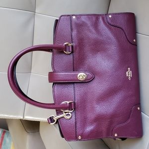 COACH leather satchel medium brand new with tags with long strap, dust bag inc…